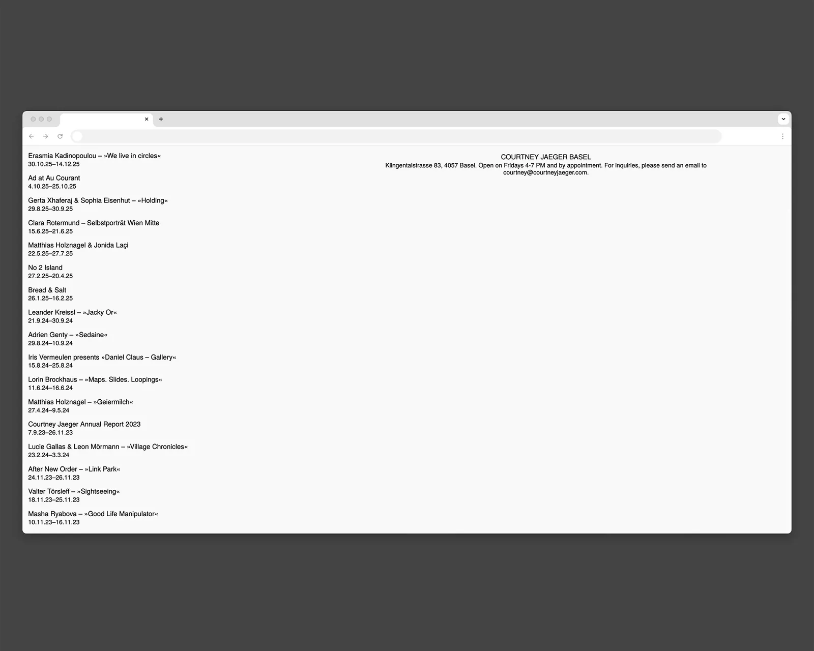 Courtney Jaeger Basel – Image 1